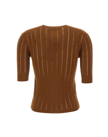 MAX MARA STUDIO Maglia "Ragno" BROWN Donna 