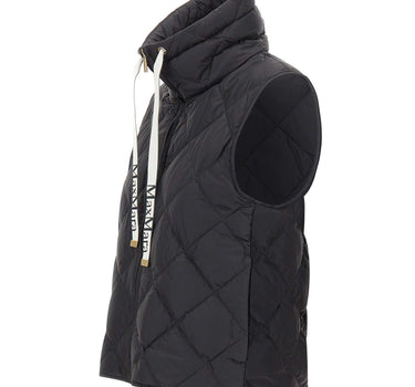 MAX MARA THE CUBE Gilet imbottito in tela antigoccia BLACK Donna 