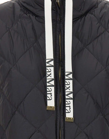 MAX MARA THE CUBE Gilet imbottito in tela antigoccia BLACK Donna 