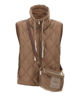 MAX MARA THE CUBE Gilet imbottito in tela antigoccia BROWN Donna 