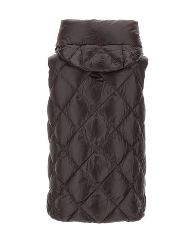 MAX MARA THE CUBE Gilet imbottito "Tropico" BROWN Donna 