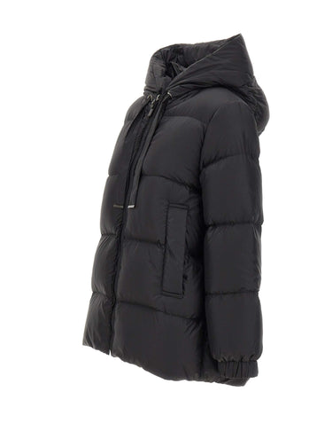 MAX MARA THE CUBE Piumino "Seia" in tela antigoccia BLACK Donna 