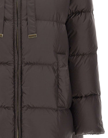 MAX MARA THE CUBE Piumino in tela antigoccia BROWN Donna 