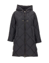 MAX MARA THE CUBE Piumino midi in tela antigoccia BLACK Donna 