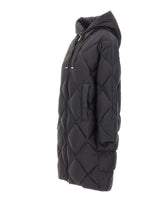 MAX MARA THE CUBE Piumino midi in tela antigoccia BLACK Donna 