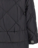 MAX MARA THE CUBE Piumino midi in tela antigoccia BLACK Donna 