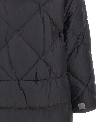 MAX MARA THE CUBE Piumino midi in tela antigoccia BLACK Donna 