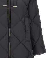 MAX MARA THE CUBE Piumino midi in tela antigoccia BLACK Donna 