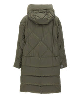 MAX MARA THE CUBE Piumino midi in tela antigoccia GREEN Donna 