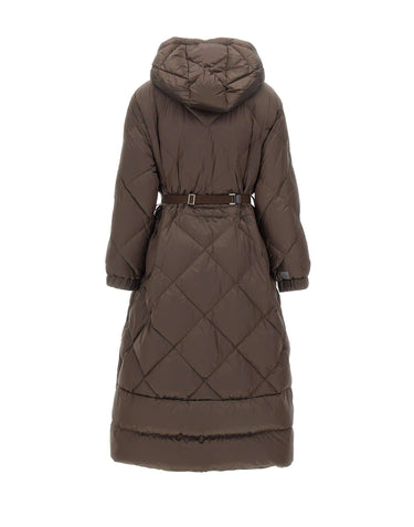 MAX MARA THE CUBE Piumino "Abete" BROWN Donna 