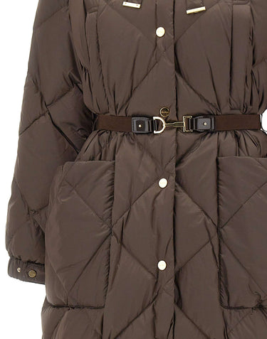 MAX MARA THE CUBE Piumino "Abete" BROWN Donna 