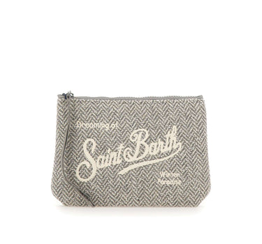 MC2 SAINT BARTH Pochette "Aline Wool" GREY Uomo 