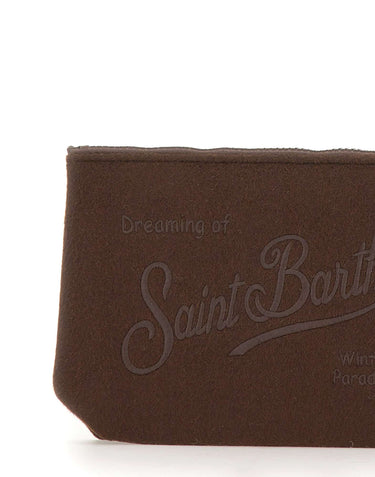 MC2 SAINT BARTH Pochette "Aline Felt" BROWN Unisex 