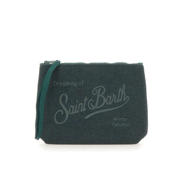 MC2 SAINT BARTH Pochette "Aline Felt" GREEN Unisex 