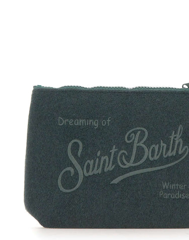 MC2 SAINT BARTH Pochette "Aline Felt" GREEN Unisex 