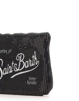 MC2 SAINT BARTH Pochette "Aline Velvet Paillettes" BLACK Donna 