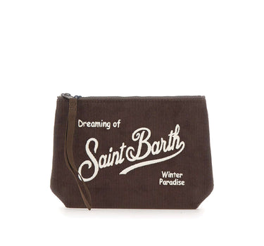 MC2 SAINT BARTH Pochette "Aline Corduroy" BROWN Uomo 