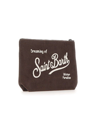 MC2 SAINT BARTH Pochette "Aline Corduroy" BROWN Uomo 