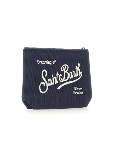 MC2 SAINT BARTH Pochette "Aline Corduroy" BLUE Uomo 