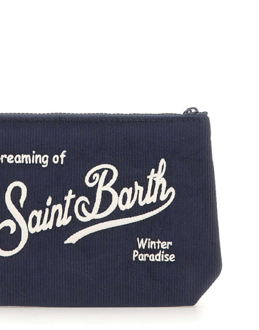 MC2 SAINT BARTH Pochette "Aline Corduroy" BLUE Uomo 