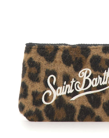 MC2 SAINT BARTH Pochette "Aline Mini Felt" BROWN Donna 