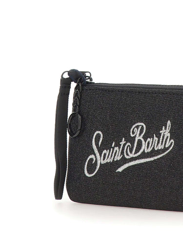 MC2 SAINT BARTH Pochette "Aline Mini Lurex" BLACK Donna 
