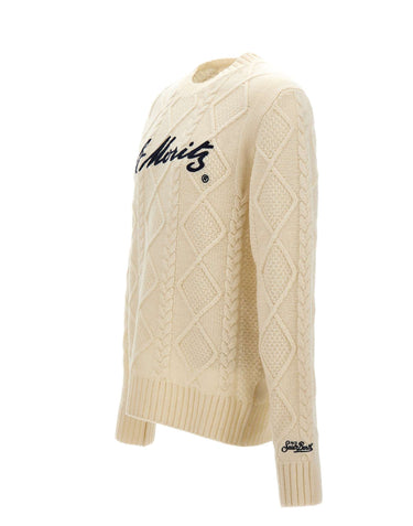 MC2 SAINT BARTH Maglia "Bergen Tricot" WHITE Uomo 