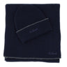 MC2 SAINT BARTH Set sciarpa e cappello in lana merinos BLUE Uomo 