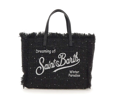 MC2 SAINT BARTH Borsa a mano "Colette Tweed" BLACK Donna 