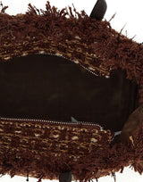 MC2 SAINT BARTH Borsa a mano "Colette Tweed" BROWN Donna 