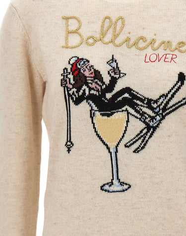 MC2 SAINT BARTH Maglia "New Queen" BEIGE Donna 