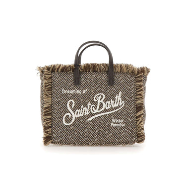 MC2 SAINT BARTH Borsa a mano "Vanity Mini Wool" BROWN Uomo 