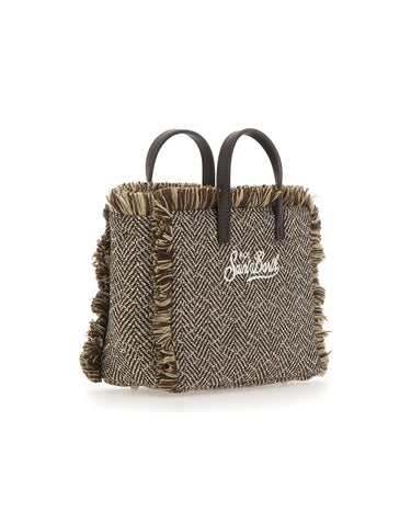 MC2 SAINT BARTH Borsa a mano "Vanity Mini Wool" BROWN Uomo 