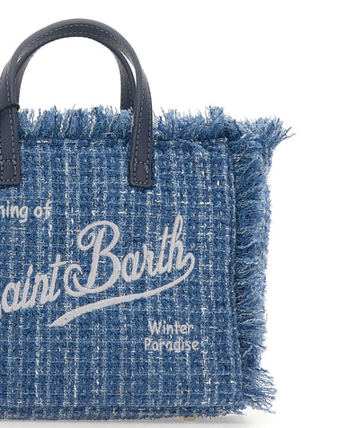 MC2 SAINT BARTH Borsa a mano "Vanity Mini" Light Blue Donna 