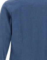 MICHAEL MICHAEL KORS Camicia in denim slim BLUE Uomo 