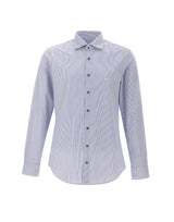 MICHAEL MICHAEL KORS Camicia in popeline di cotone a righe MULTICOLOR Uomo 