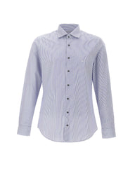 MICHAEL MICHAEL KORS Camicia in popeline di cotone a righe MULTICOLOR Uomo 