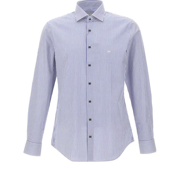 MICHAEL MICHAEL KORS Camicia in popeline di cotone a righe Bengal MULTICOLOR Uomo 