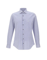 MICHAEL MICHAEL KORS Camicia in popeline di cotone a righe Bengal MULTICOLOR Uomo 