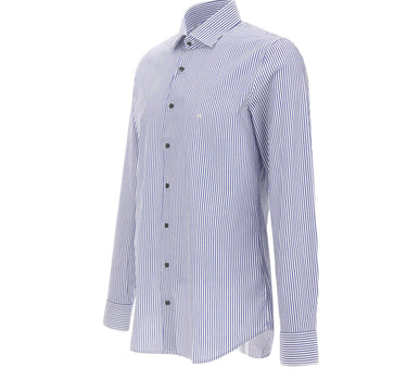 MICHAEL MICHAEL KORS Camicia in popeline di cotone a righe Bengal MULTICOLOR Uomo 