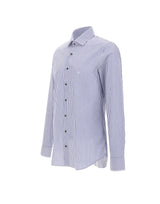 MICHAEL MICHAEL KORS Camicia in popeline di cotone a righe Bengal MULTICOLOR Uomo 