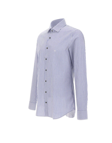 MICHAEL MICHAEL KORS Camicia in popeline di cotone a righe Bengal MULTICOLOR Uomo 