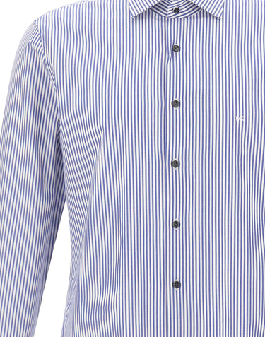 MICHAEL MICHAEL KORS Camicia in popeline di cotone a righe Bengal MULTICOLOR Uomo 