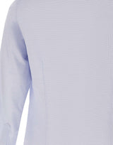 MICHAEL MICHAEL KORS Camicia in cotone dobby Light Blue Uomo 