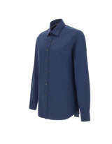 MICHAEL MICHAEL KORS Camicia slim fit in cotone BLUE Uomo 