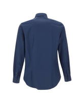 MICHAEL MICHAEL KORS Camicia slim fit in cotone BLUE Uomo 