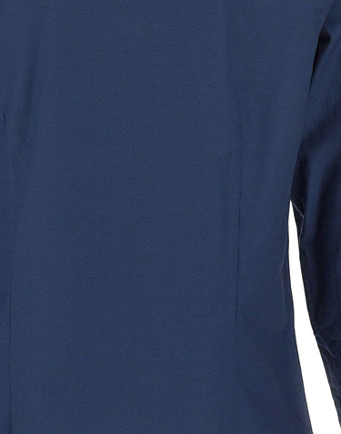 MICHAEL MICHAEL KORS Camicia slim fit in cotone BLUE Uomo 