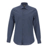 MICHAEL MICHAEL KORS Camicia slim fit con micro fantasia BLUE Uomo 