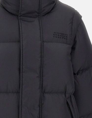 Piumino in nylon con maniche staccabili S52AM0370 M36018900 MM6 MAISON MARGIELA 