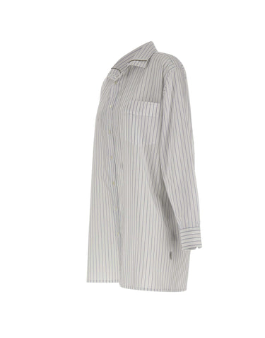 Camicia over in cotone con zip S52DT0066 M36012001F MM6 MAISON MARGIELA 